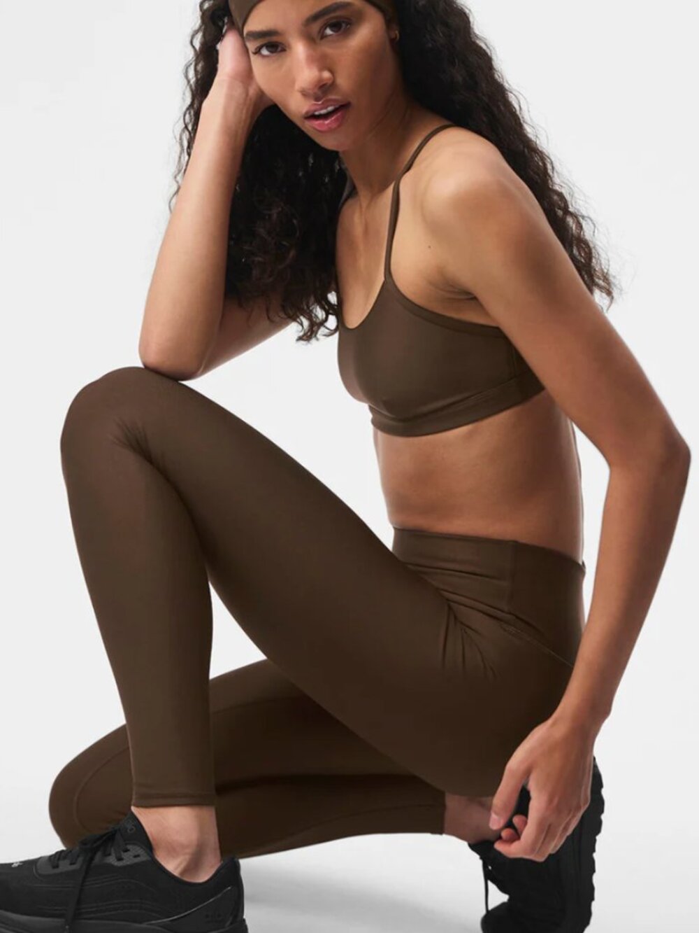 NWT ALO 7/8 High-Waist Airlift Legging In Espresso